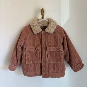 Zara Corduroy Sherpa Jacket